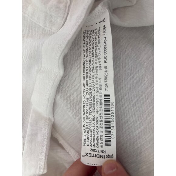 Zara Kids White Long-Sleeve Paint Class Shirt W/ Heart & Star Print 10 - Picture 4 of 4